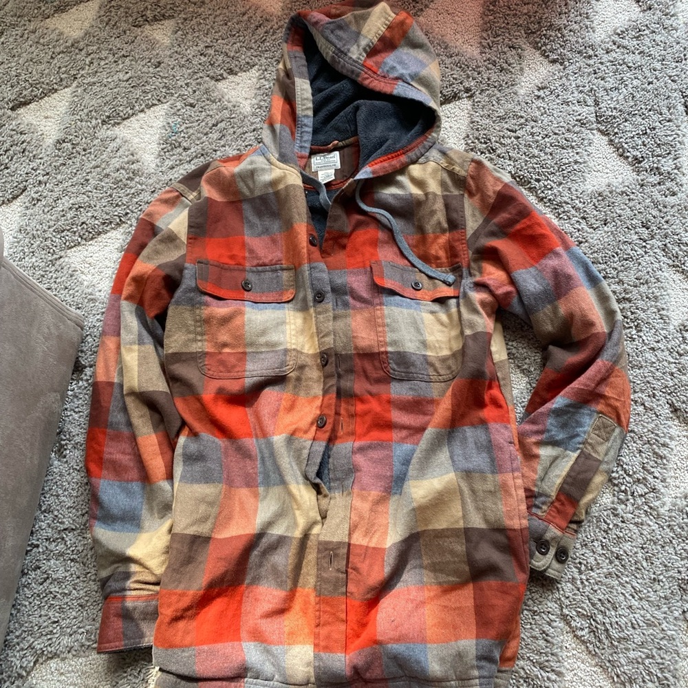 LL Bean fleece flannel size small